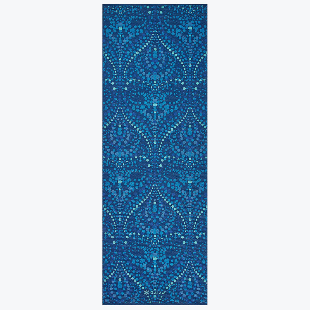 Gaiam 6Mm Reversible Printed Yoga Mat- Mystic Sky