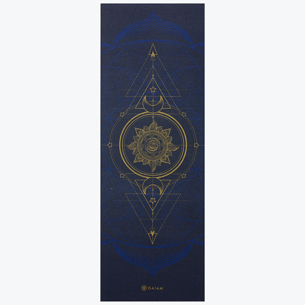 Gaiam 6mm Reversible Printed Yoga Mat - Sun & Moon