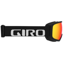 Load image into Gallery viewer, Left view of Giro Onset Ski &amp; Snowboard Goggles - Black with Vivid Ember Lens
