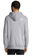 Load image into Gallery viewer, Man wearing a grey The North Face hoodie. Back view.
