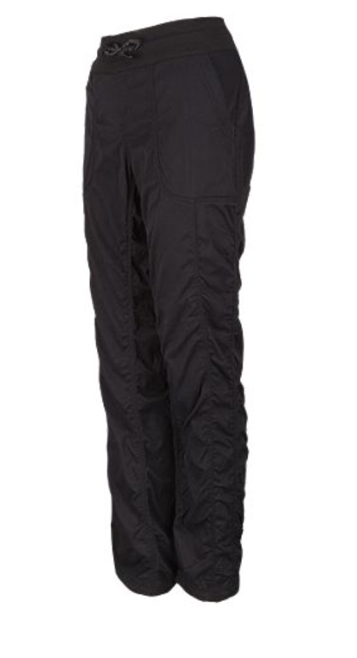 Product image of black The North Face track pants.